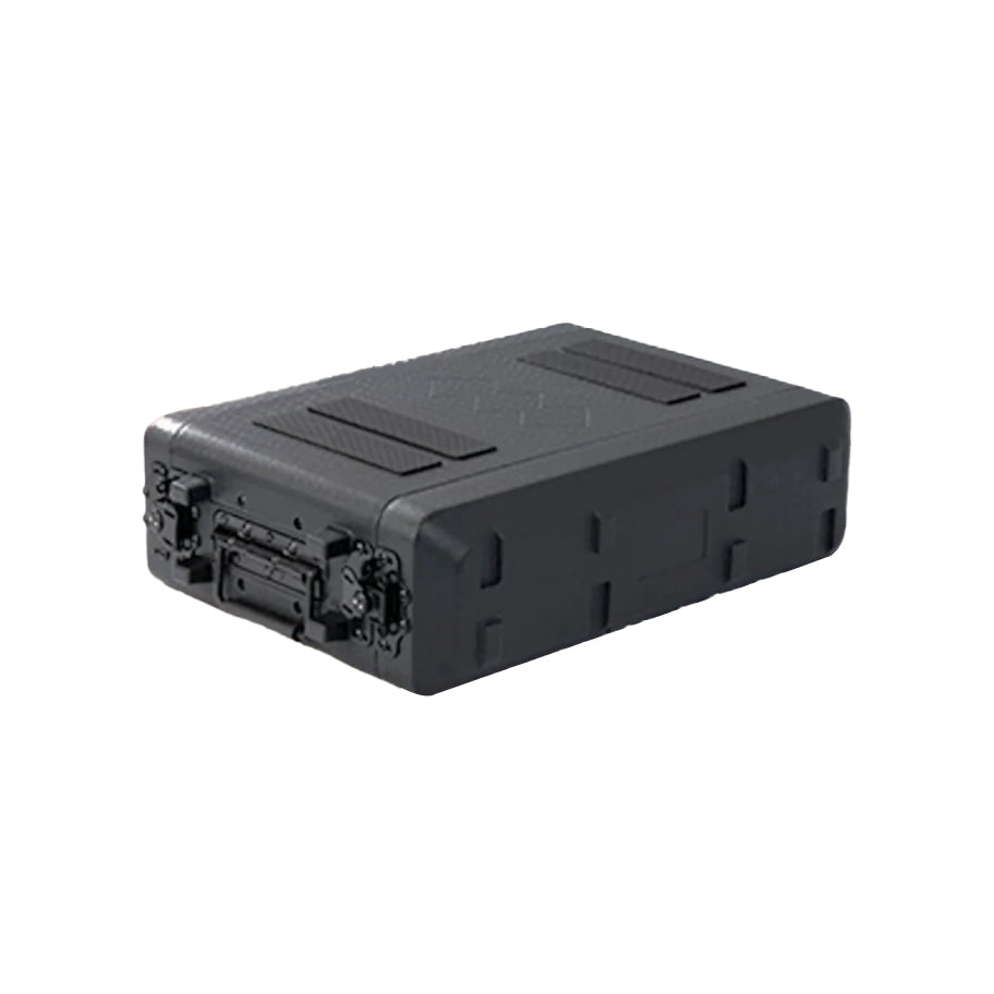 HOHIYO Rackcase, 4U ondiepe 12 diepte, 19 rackmount flightcase, duurzaam HDPE waterdicht stofdicht schokbestendig rack met microfooncompartimenten (260-4U HOHIYO Rackcase, 4U ondiepe 12 diepte, 19 rackmount flightcase, duurzaam HDPE waterdicht stofdicht schokbestendig rack met microfooncompartimenten (260-4U