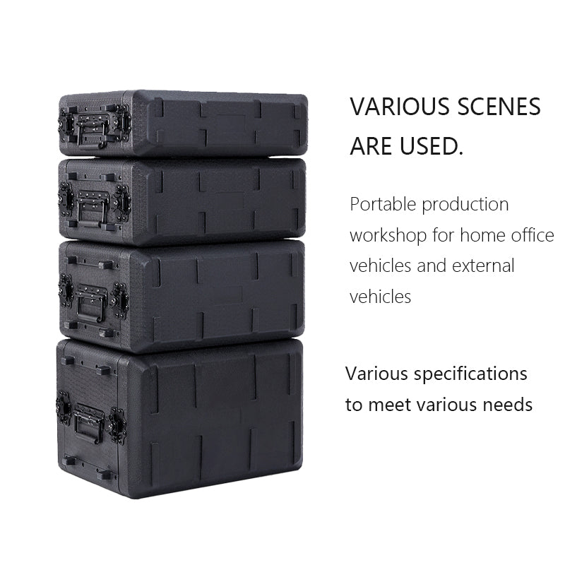 6U Rack Case Shallow 12" Depth, 19" Rackmount Flight Case