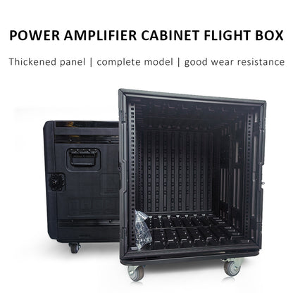 8U~16U Rack Case Shallow 20.6" Depth, 19" Rackmount Flight Case