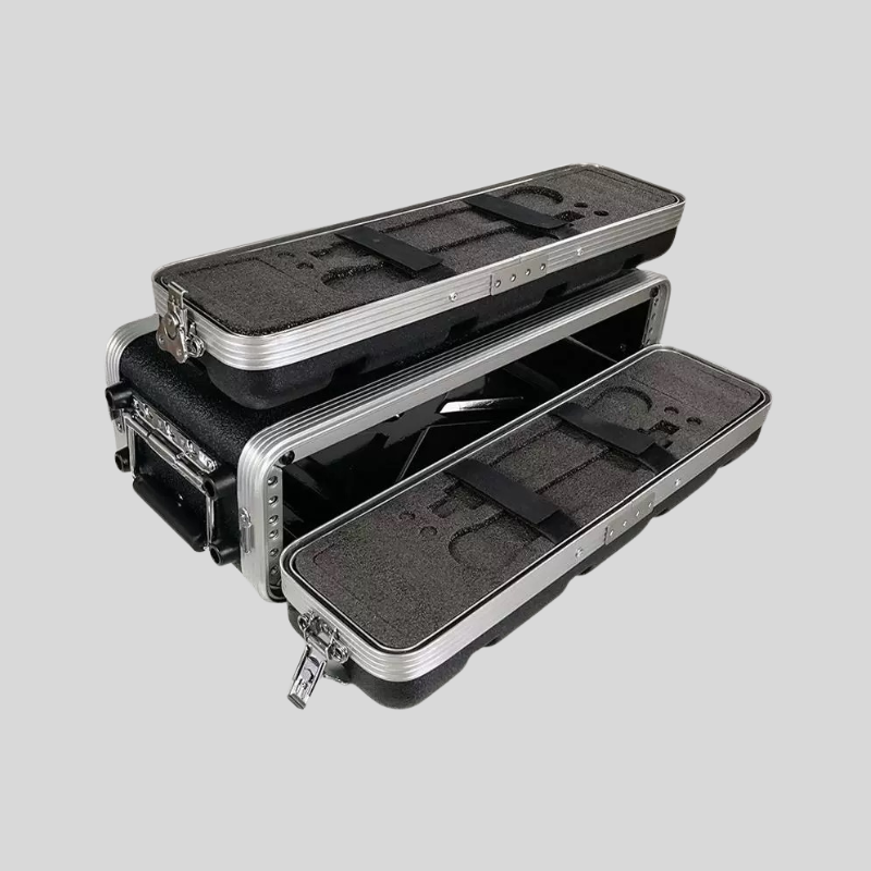 Depth 8 Inches 2U ABS Audio Plastic Chassis Microphone Receiver Amplifier Cabinet Flight Case.