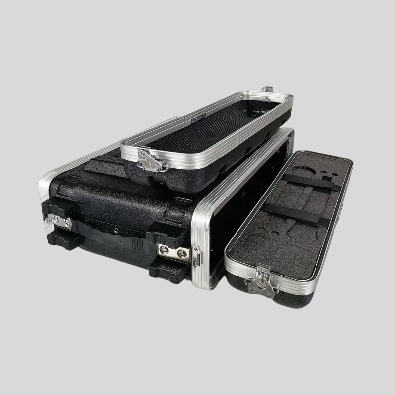 Depth 12 Inches 2U ABS Audio Plastic Chassis Microphone Receiver Amplifier Cabinet Flight Case.