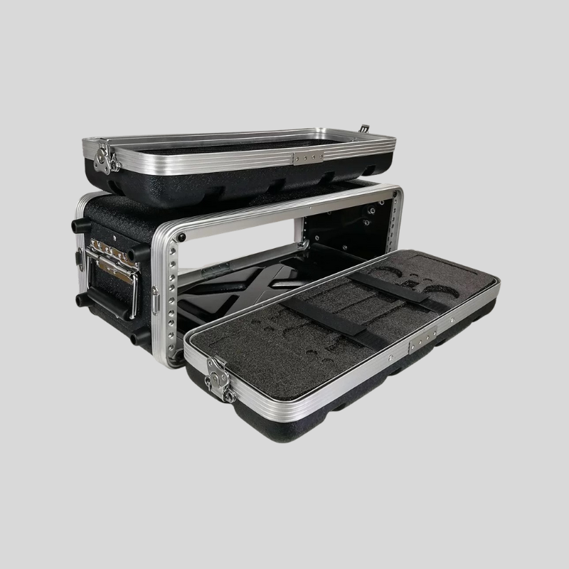 Depth 8 Inches 3U ABS Audio Plastic Chassis Microphone Receiver Amplifier Cabinet Flight Case.