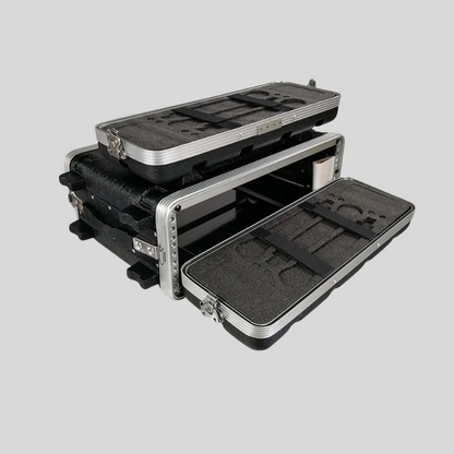 Depth 12.2 Inches 3U ABS Audio Plastic Chassis Microphone Receiver Amplifier Cabinet Flight Case.