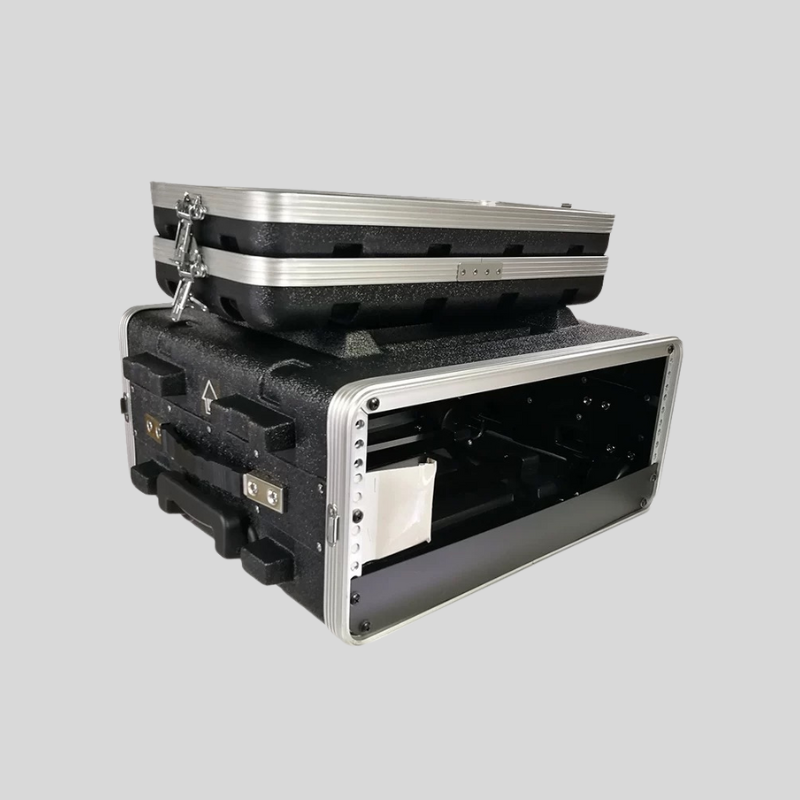 Depth 17 Inches 4U ABS Trolley Audio Plastic Chassis Microphone Receiver Amplifier Cabinet Flight Case.