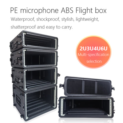 6U Rack Case Shallow 12" Depth, 19" Rackmount Flight Case